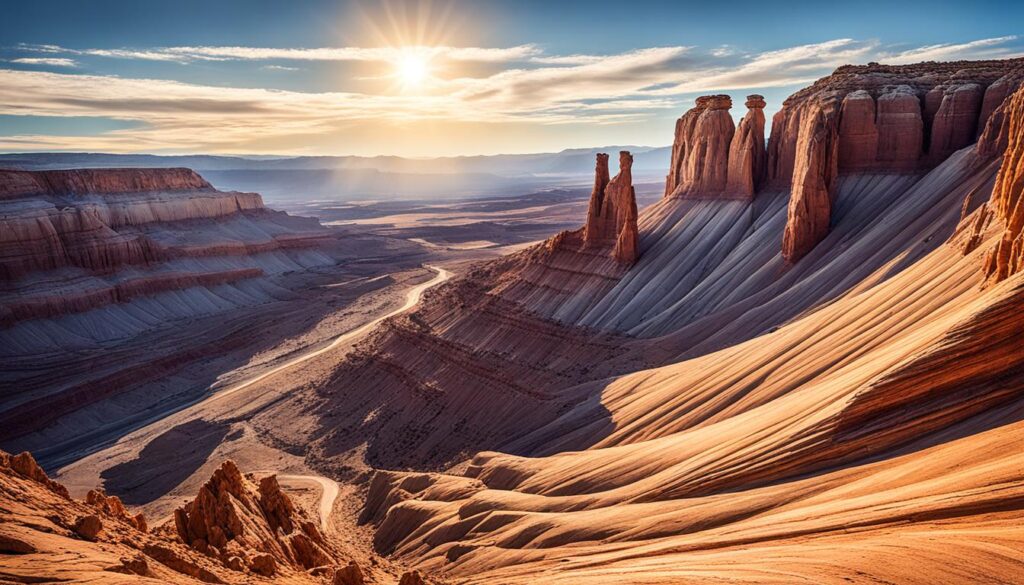 Bizarre rock formations