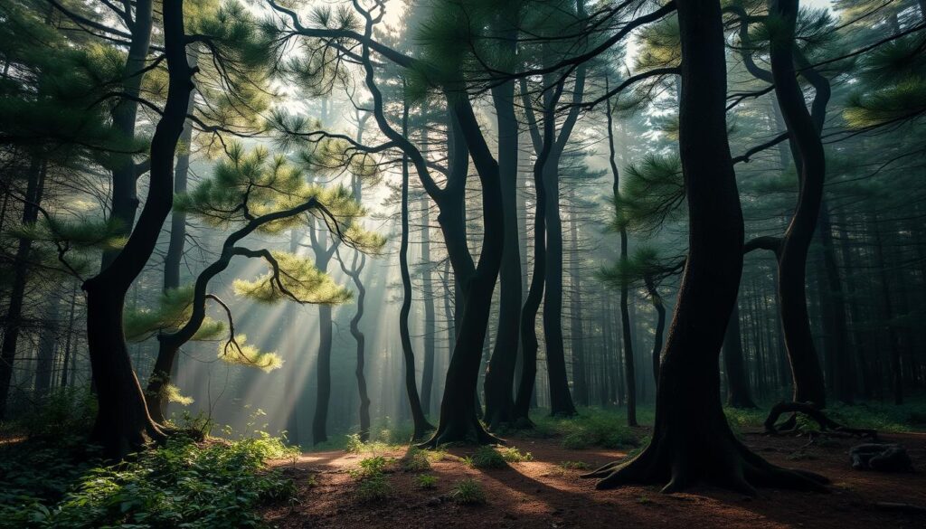 Crooked Forest Poland mysterious trees
