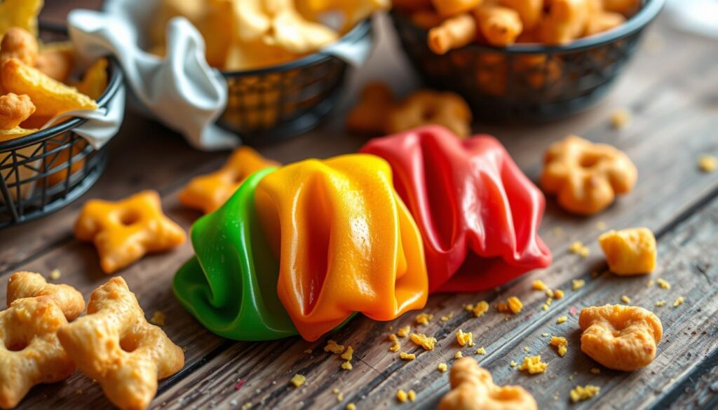 Finger Covers for Cheesy Snacks Finger Covers for Cheesy Snacks