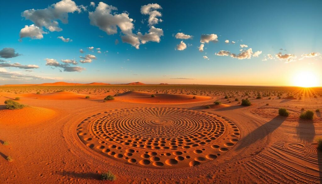 Namibia fairy circles in the Namib Desert