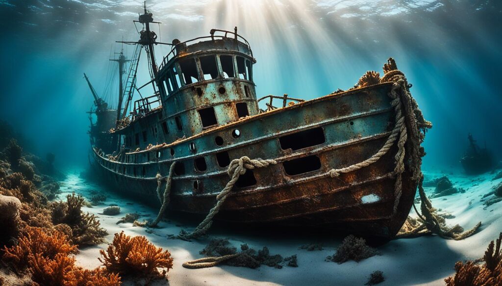 underwater shipwrecks